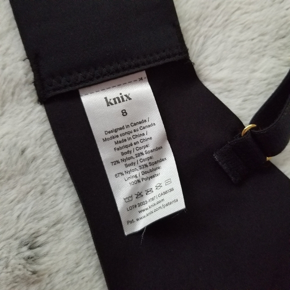 NWT KNIX Wingwoman Contour Bra Size 8 - Black - Picture 9 of 12